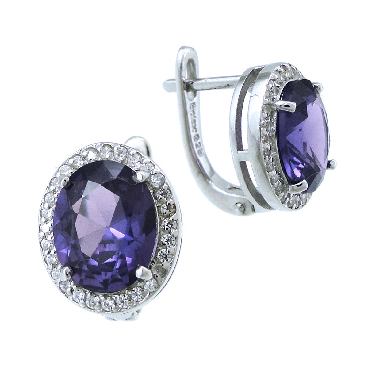 

Серьги женские из серебра Balex Jewellery 2405937033, александрит/фианит, 2405937033