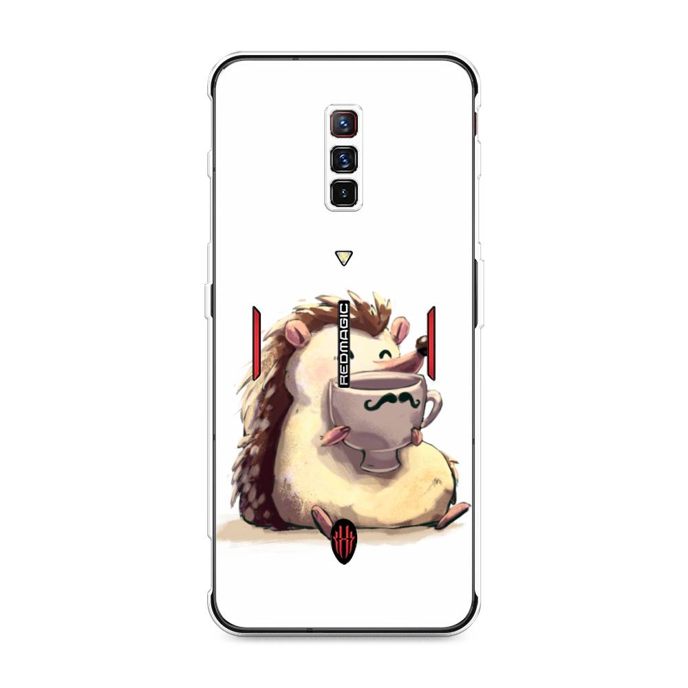 

Чехол Awog на ZTE Nubia Red Magic 6 / ЗТЕ Нубиа Ред Мэджик 6 "Еж кофеман", Разноцветный, 135150-10