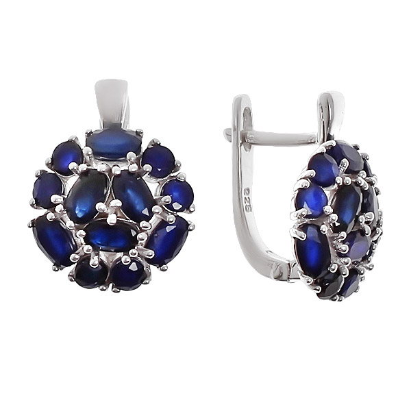 

Серьги женские из серебра Balex Jewellery 2405937058, сапфир
