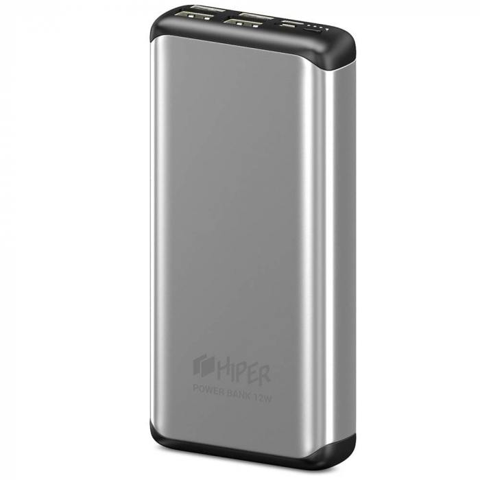 

Внешний аккумулятор Hiper MS20000 Li-Pol 20000 mAh 4xUSB 1xType-C серебристый