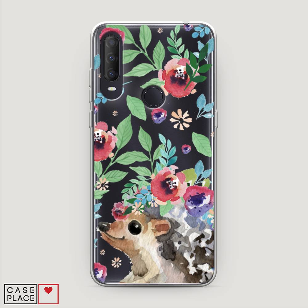 

Чехол Awog на Alcatel 1S (2020) / Алкатель 1S (2020) "Ежик в цветах акварель", Разноцветный, 170850-2