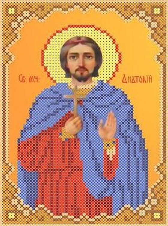 

Рисунок на ткани «Святой Анатолий»