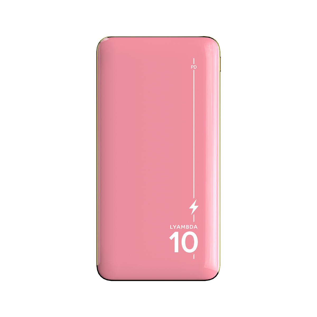 фото Внешний аккумулятор 10000 мач lyambda power delivery 20w + qc3.0 slim lp304 pink