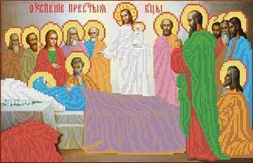 

Рисунок на ткани «Успение Пресвятой Богородицы»