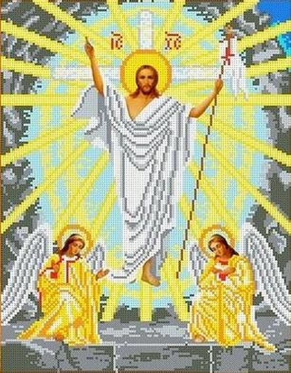 

Рисунок на ткани «Воскресение Христово»