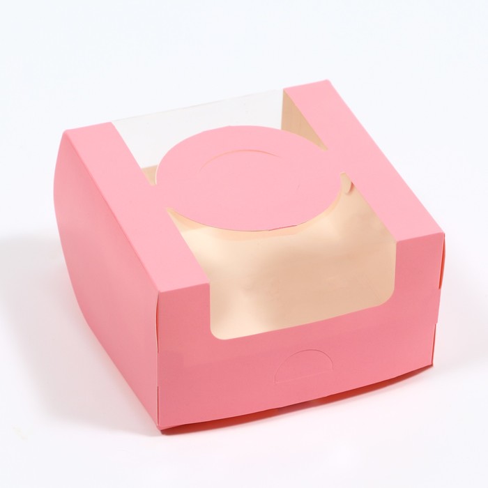 

Коробка UPAK LAND под бенто-торт с окном, розовый, 14 х 14 х 8 см5 шт.