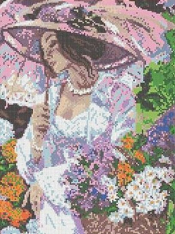 

Рисунок на ткани «Летняя прогулка»
