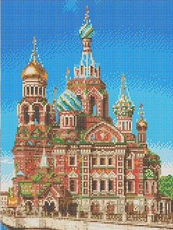 

Рисунок на ткани «Храм Спас на Крови»