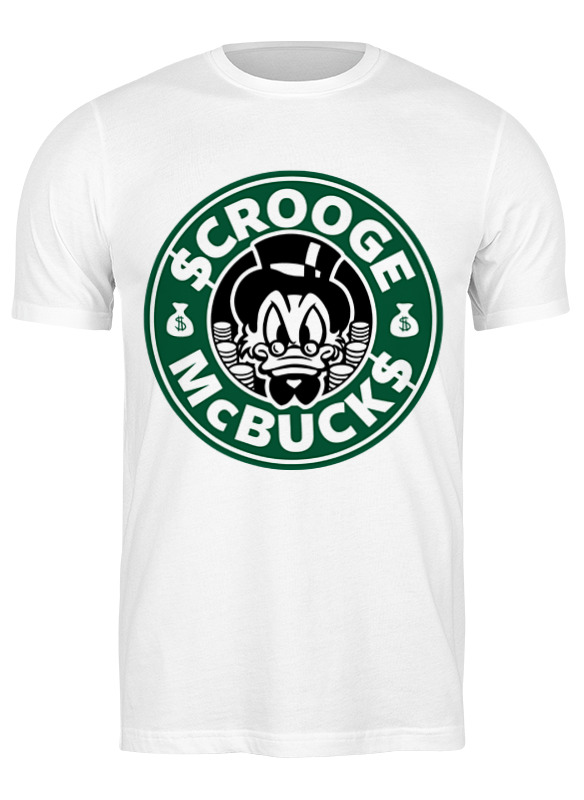 

Футболка мужская Printio Scrooge mcbucks (starbucks) белая 2XL, Белый, Scrooge mcbucks (starbucks)