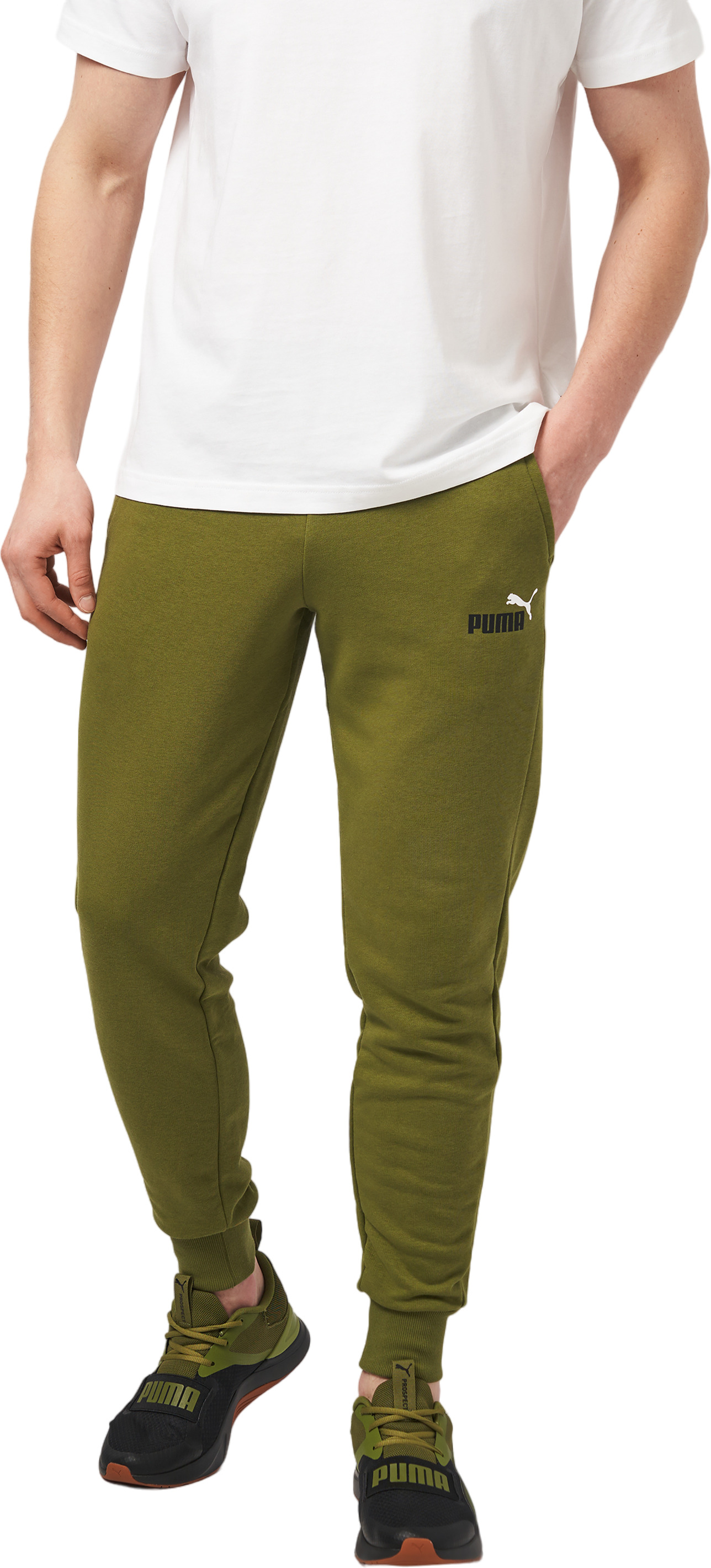 Спортивные брюки мужские PUMA ESS+ 2 Col Logo Pants TR cl зеленые M