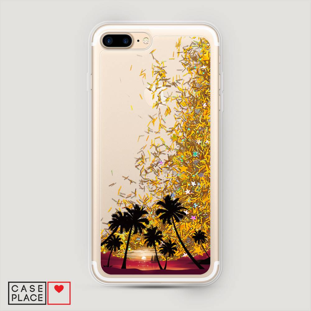 

Чехол Awog на Apple iPhone 8 Plus / Айфон 8 Plus "Закат и пальмы", 10990-1