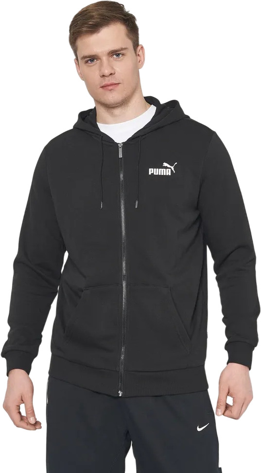 

Толстовка мужская PUMA Essentials Small Logo Fz Hoodie Track черная 3XL, Черный, Essentials Small Logo Fz Hoodie Track