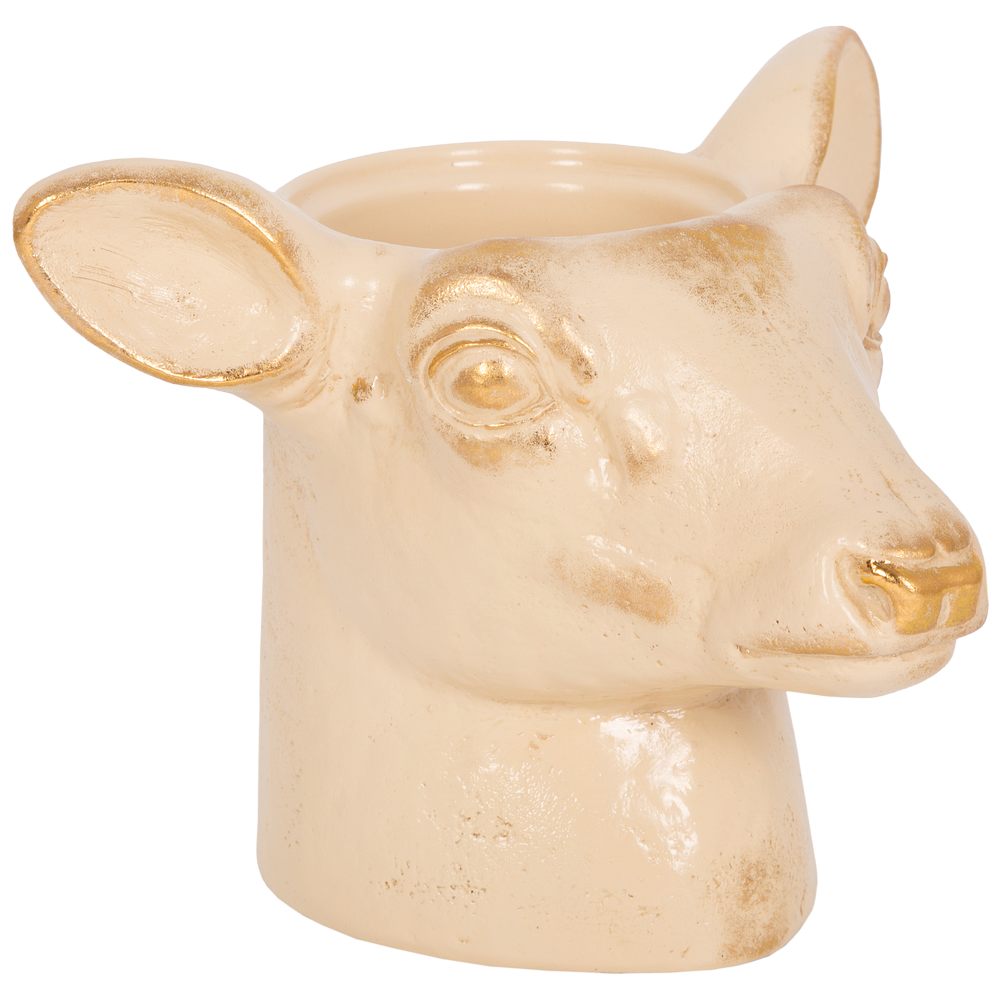 Цветочное кашпо Bogacho Олень эклер 22721 ас 1 л кремовый 5820₽