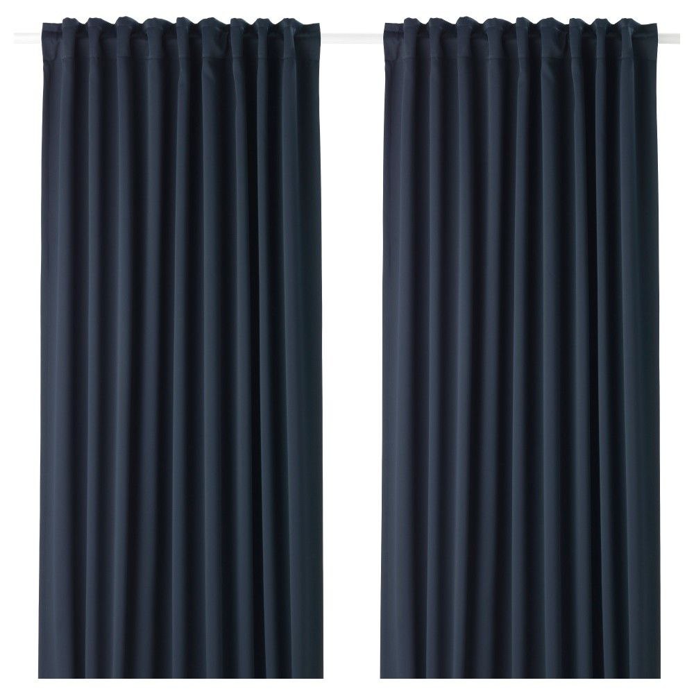 

Шторы IKEA Майгулл 145x300 см (2 шт) темно-синий, 8375082373, Майгулл