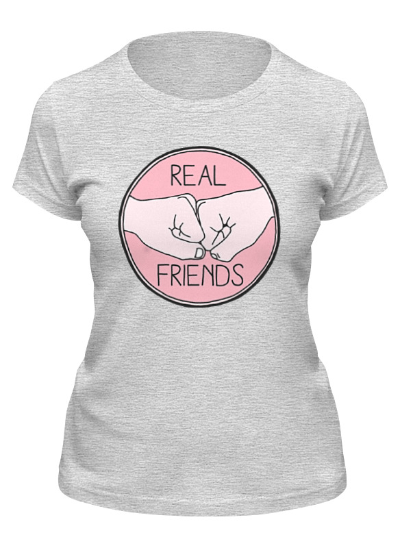 

Футболка женская Printio Друзья серая L, Серый, Друзья