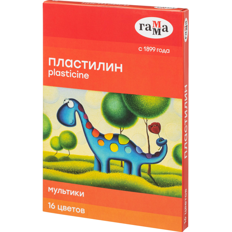 

Пластилин Гамма Мультики 16цв 320гр со стеком к/к, (2шт.), Разноцветный