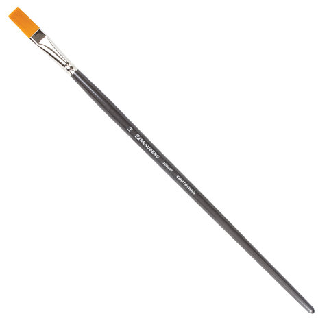 

Кисть художественная Brauberg Art Classic, синтетика жесткая, плоская, № 14, 200669, 5 шт, Черный
