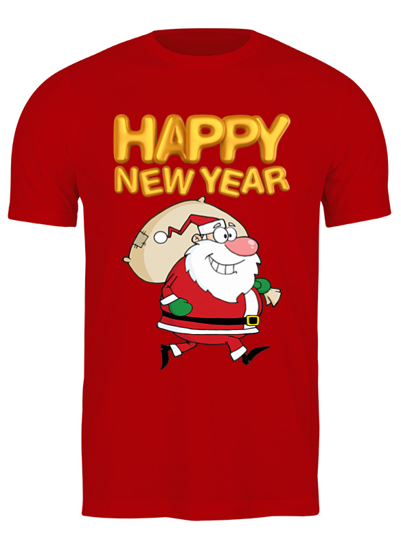 

Футболка мужская Printio Новогодняя красная 2XL, Новогодняя