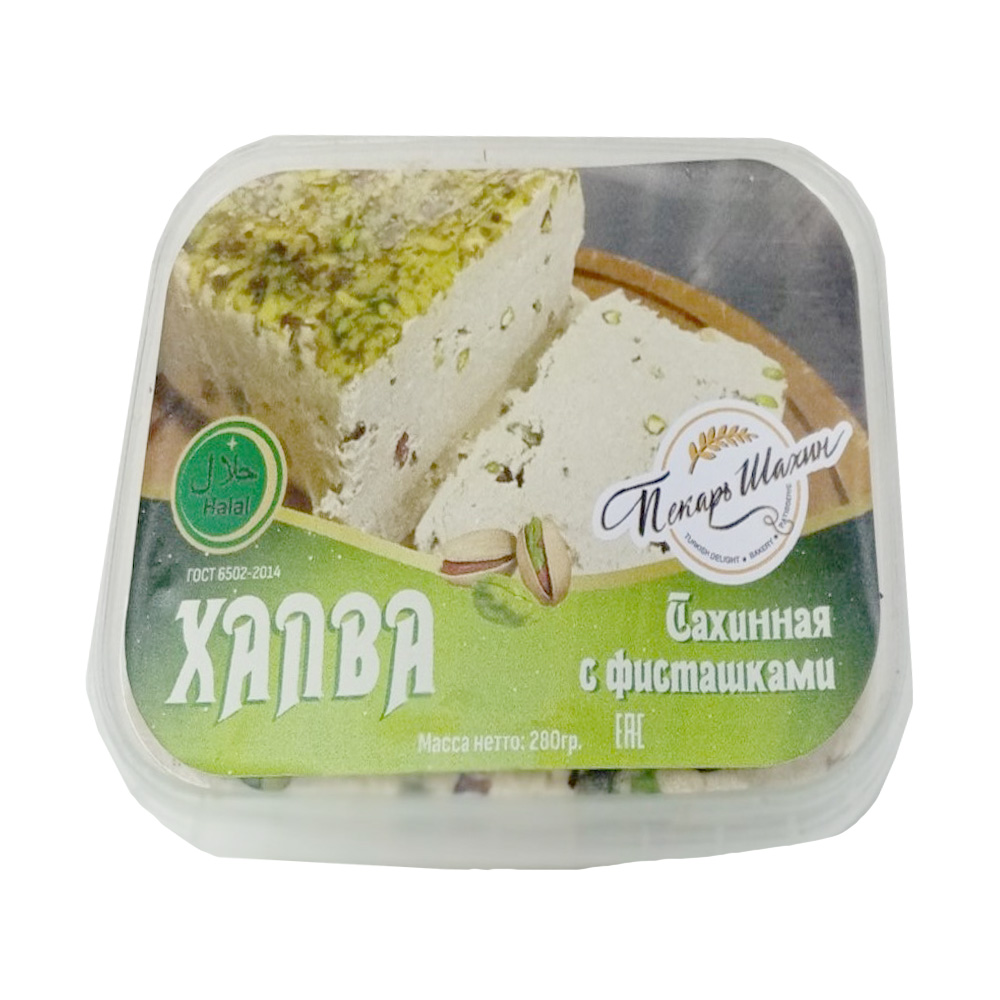 

Халва Пекарь Шахин с фисташками 280 г