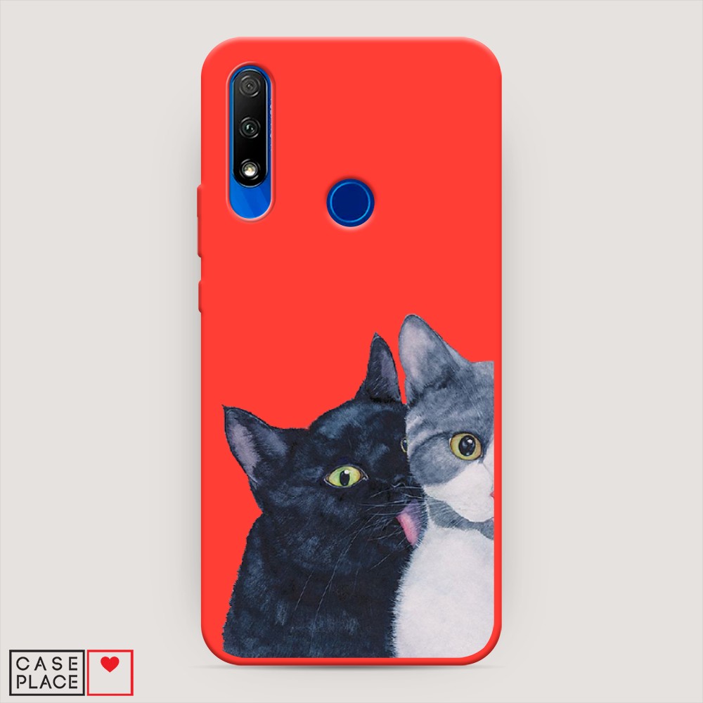 

Чехол Awog на Honor 9X "Кошачья любовь", Разноцветный, 69953-1