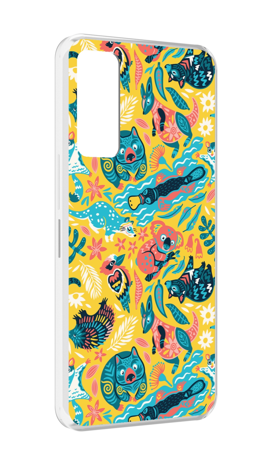 

Чехол MyPads seamless-pattern для TCL 30 / TCL 30 5G / TCL 30+ plus, Прозрачный, Tocco