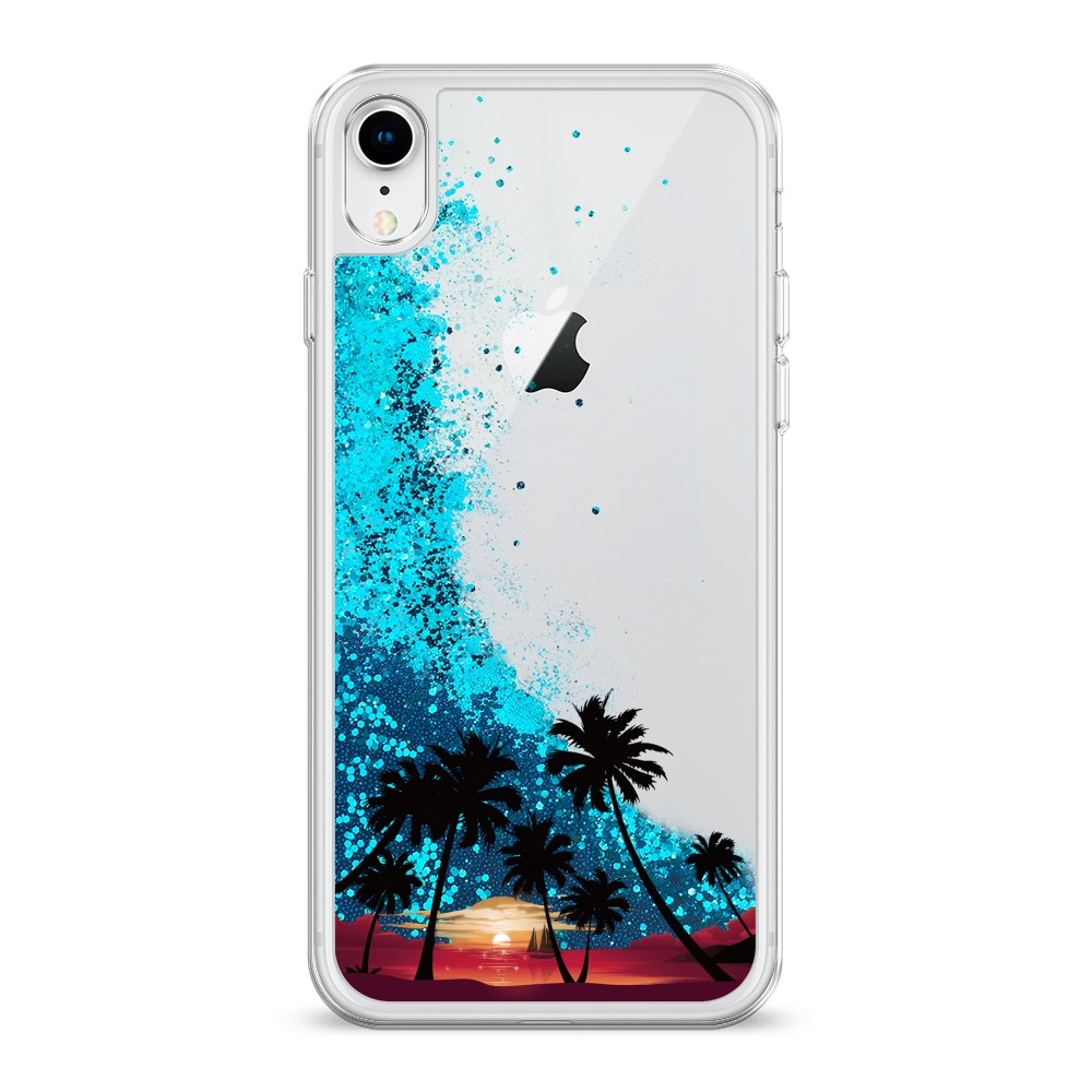 

Чехол Awog на Apple iPhone XR (10R) / Айфон XR (10R) "Закат и пальмы", Разноцветный, 12093-1