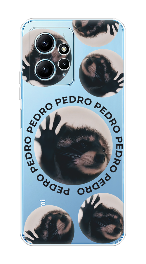 

Чехол на Xiaomi Redmi Note 12 4G "Pedro енот", Черный;бежевый;прозрачный, 318350-1