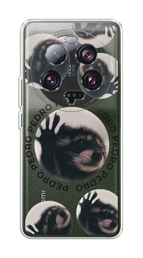 

Чехол на Xiaomi 13 Ultra "Pedro енот", Черный;бежевый;прозрачный, 318650-1