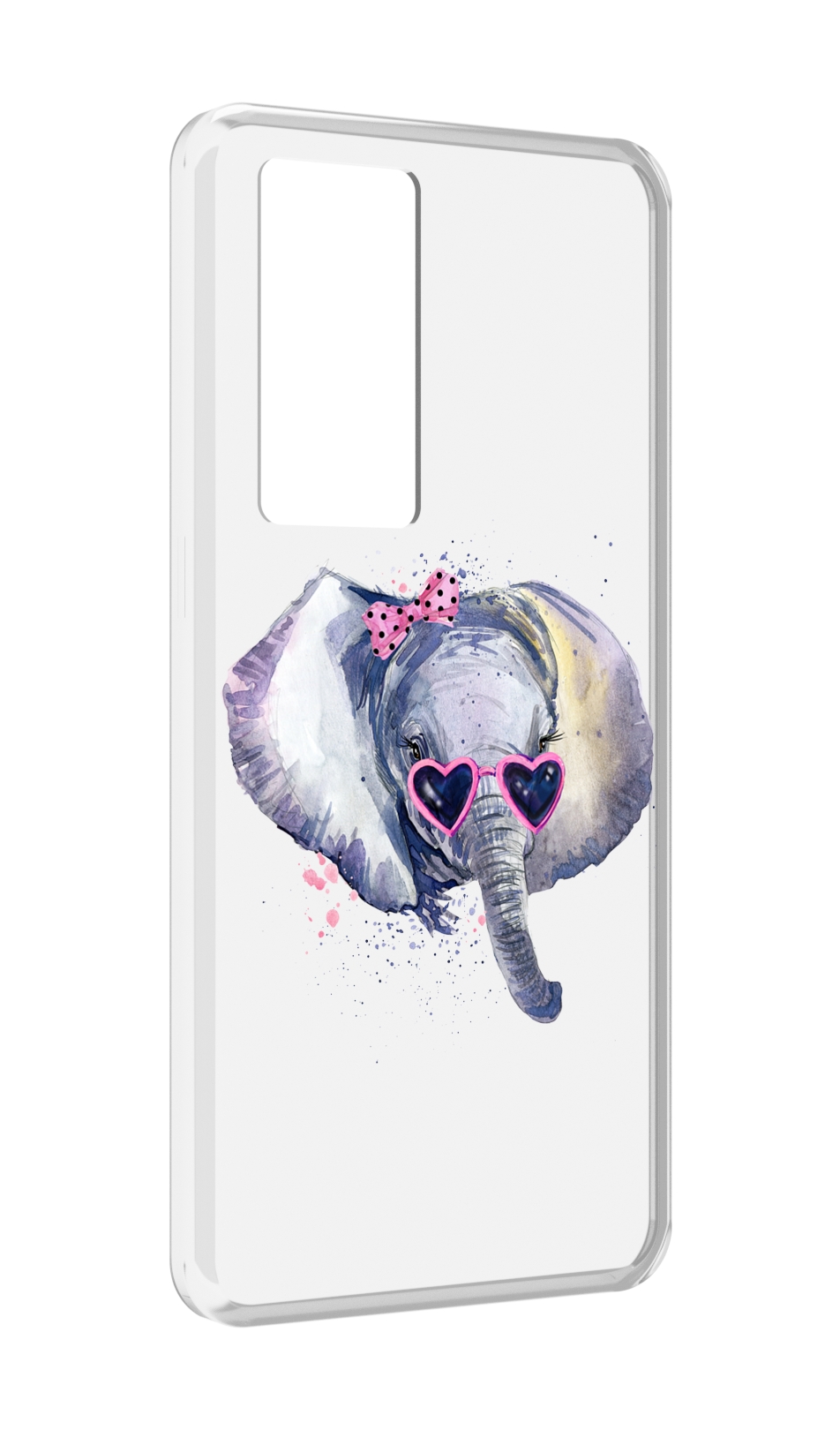 Чехол MyPads с изображением слоника в очках для телефона Realme GT Master Explorer Edition.