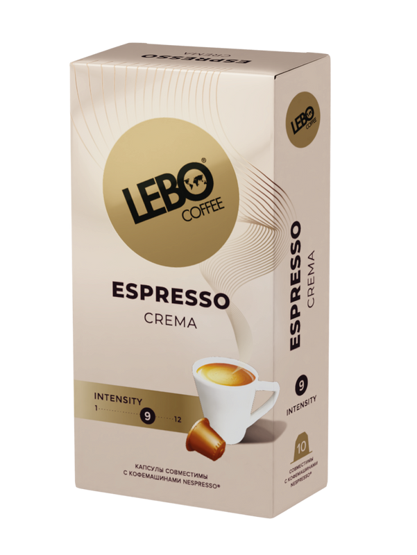 Кофе в капсулах Lebo espresso crema, 55 г