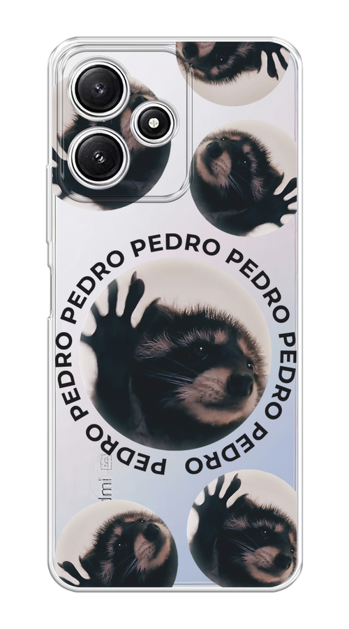 

Чехол на Xiaomi Redmi 12 5G/Redmi 12R/Poco M6 Pro 5G "Pedro енот", Черный;бежевый;прозрачный, 319750-1