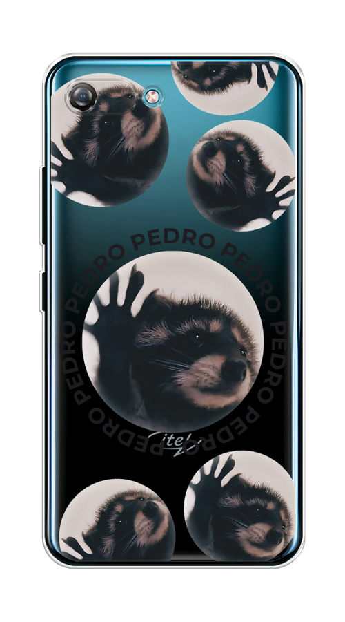 

Чехол на Itel A25/A35 "Pedro енот", Черный;бежевый;прозрачный, 3200950-1
