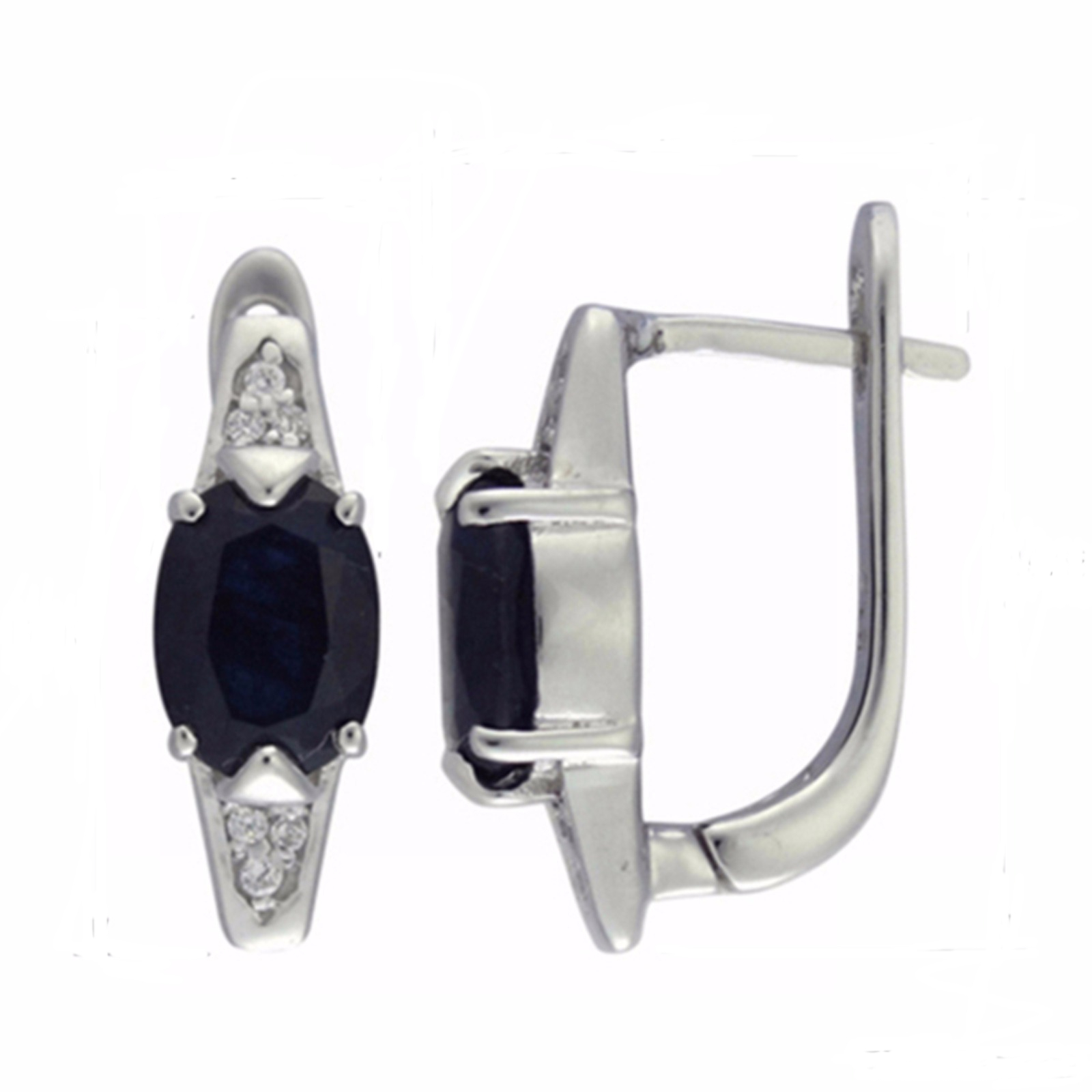 

Серьги из серебра Balex Jewellery 2405937103, сапфир/фианит, 2405937103