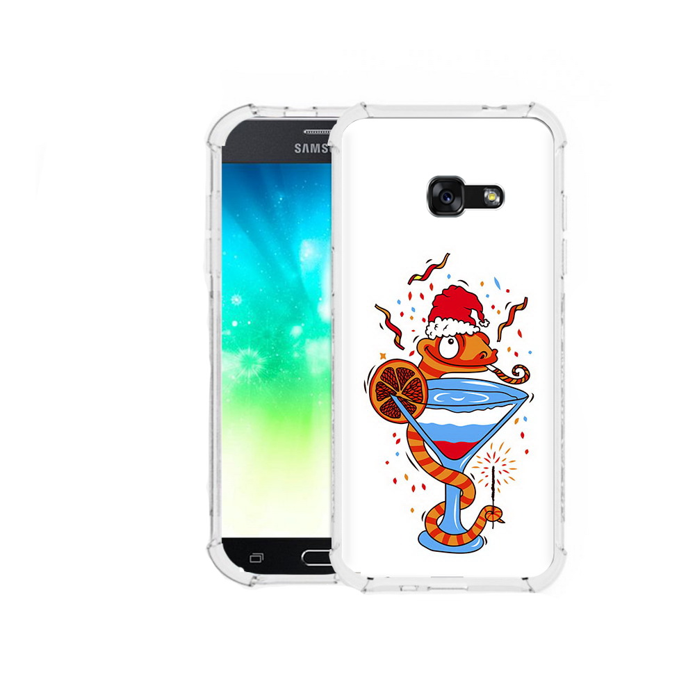 

Чехол MyPads Tocco для Samsung Galaxy A3 (2016) змейка, Прозрачный, Tocco