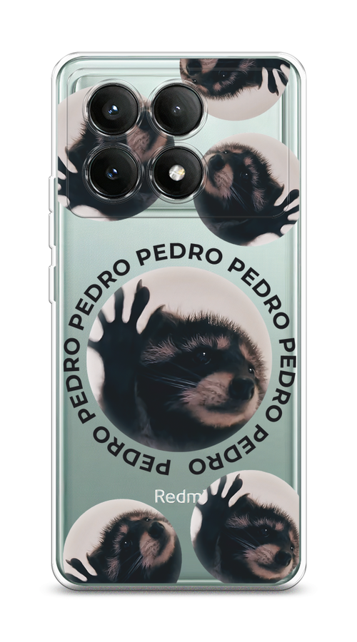 

Чехол на Poco X6 PRO 5G "Pedro енот", Черный;бежевый;прозрачный, 320950-1