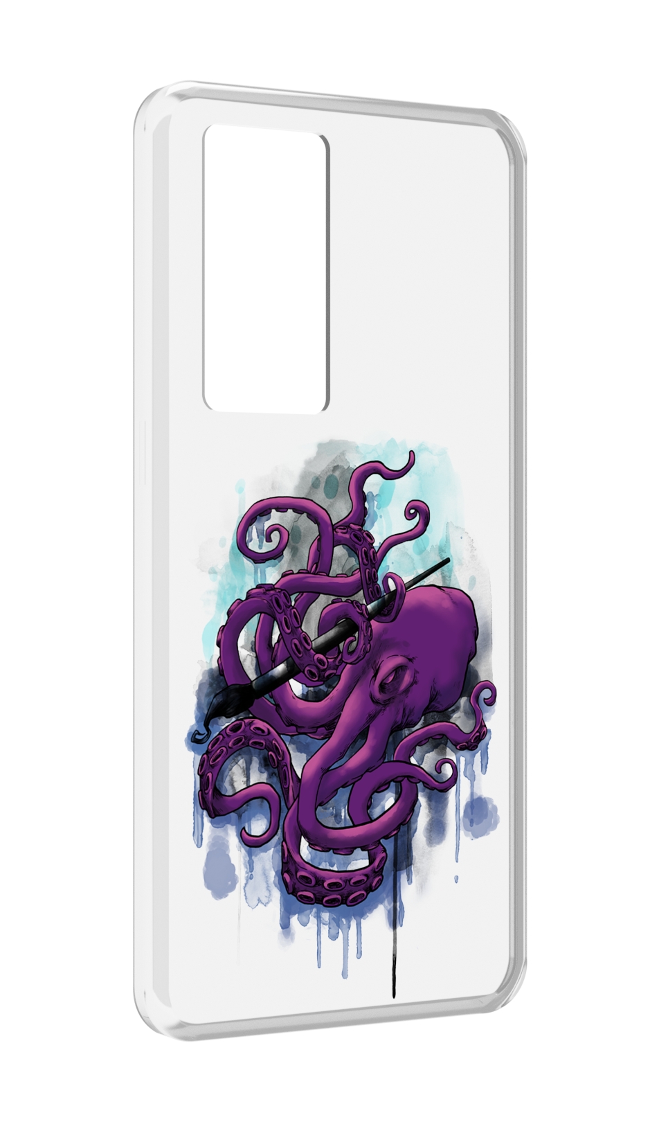 

Чехол MyPads фиолетовый осьминог для Realme GT Master Explorer Edition, Прозрачный, Tocco