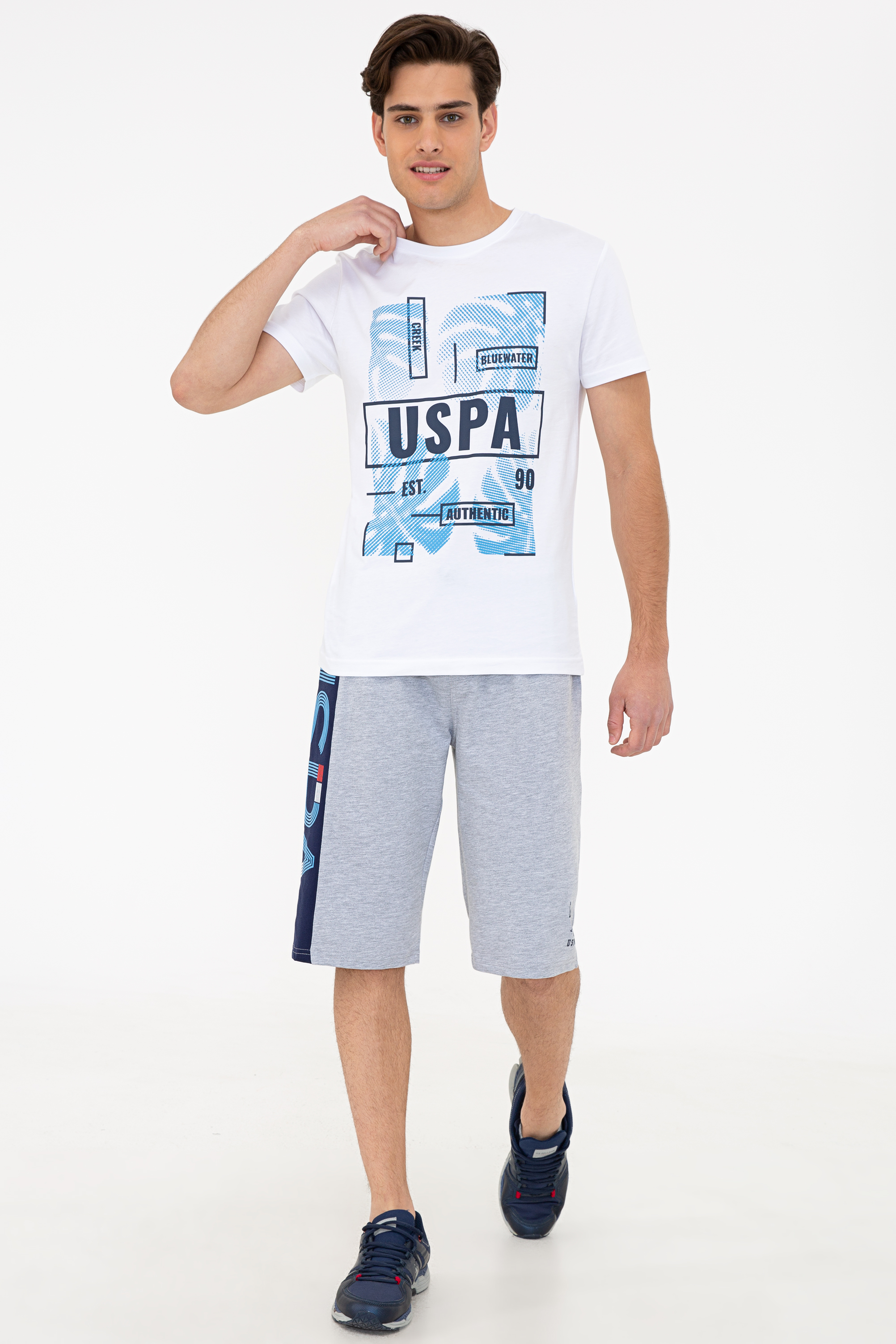 Спортивные шорты мужские U.S. POLO Assn. G081SZ0OS0LAGAN серые S