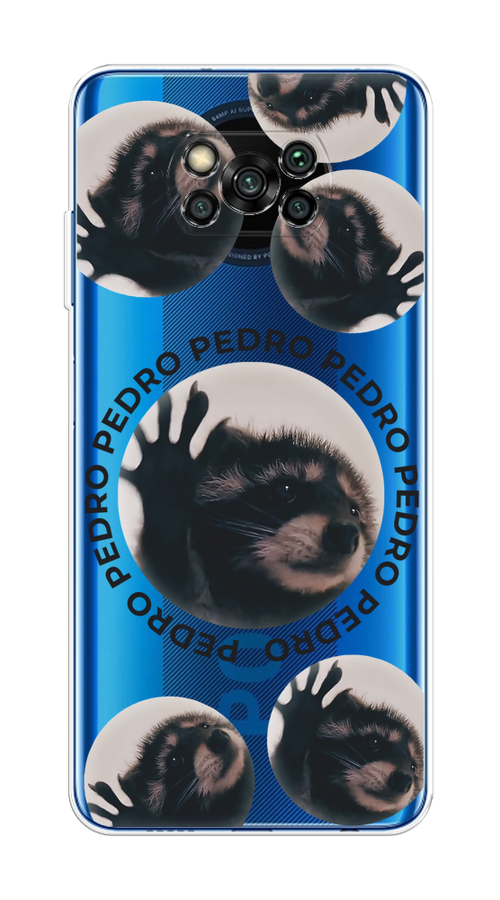 

Чехол на Xiaomi Poco X3/Poco X3 Pro "Pedro енот", Черный;бежевый;прозрачный, 39250-1