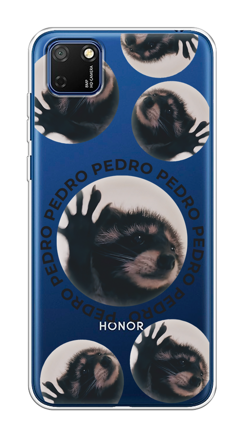 

Чехол на Honor 9S/Huawei Y5p "Pedro енот", Черный;бежевый;прозрачный, 6102650-1