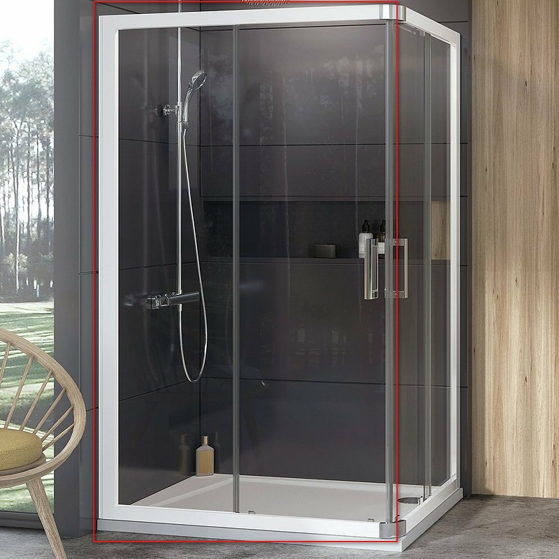 

Душевая дверь Ravak 10° 10RV2K-80 1ZJ40100Z1 профиль Белый стекло Transparent