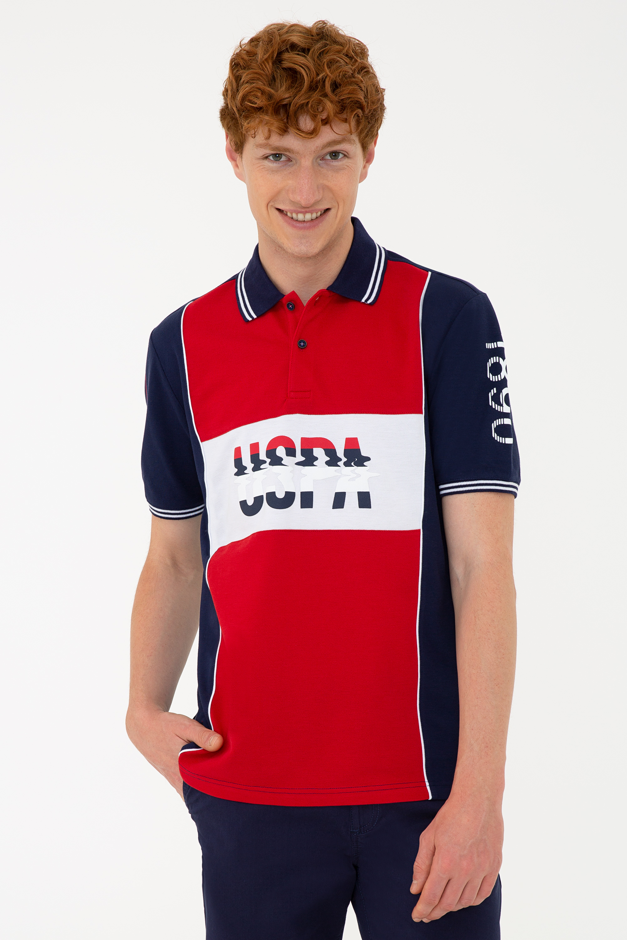 фото Футболка мужская u.s. polo assn. g081sz0110jeff синяя 2xl