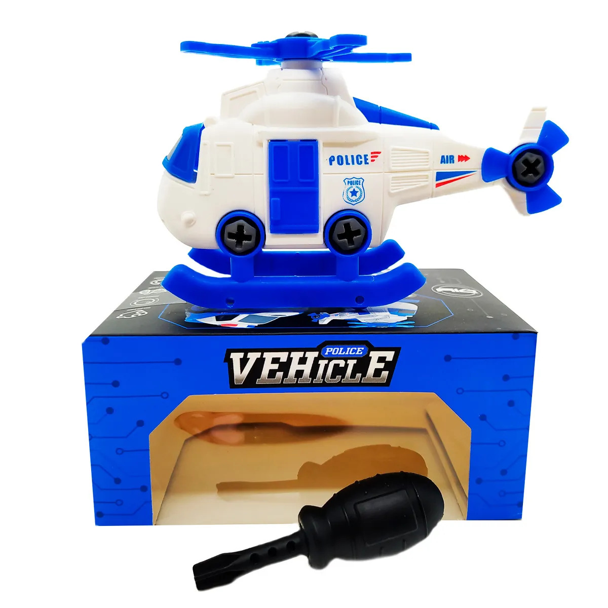 

Полицейский вертолёт WellyWellс отвёрткой. Vehicle Police, Truck