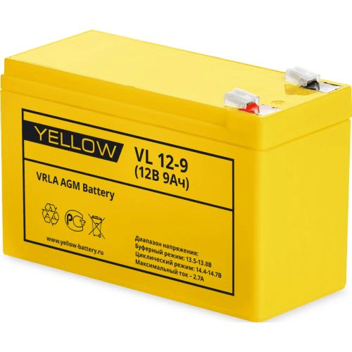 

Аккумулятор для ИБП Yellow Battery А/ч В (VL 12-9)