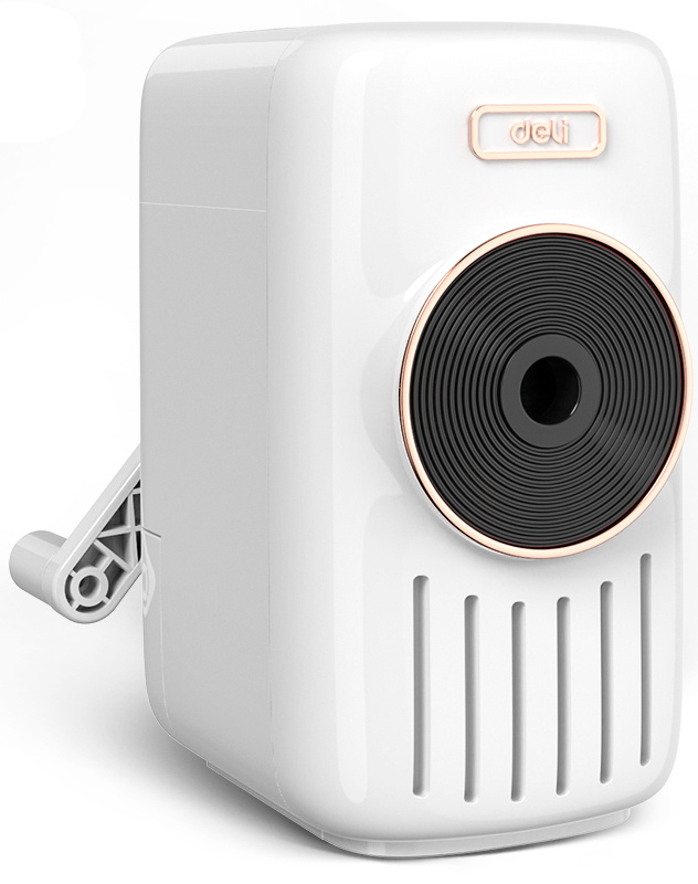 

Точилка для карандашей механическая Deli 71165A/white 1 отверстие пластик белый