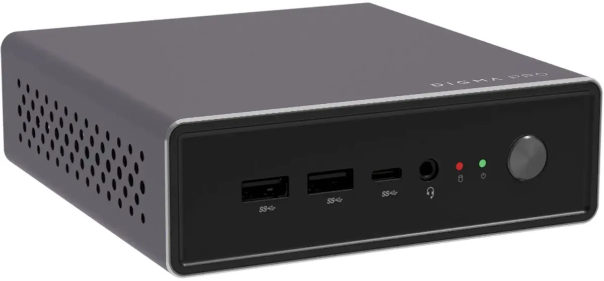 Неттоп DIGMA PRO Minimax U1, Intel Core i3 1215U, DDR4 8ГБ, 512ГБSSD, Intel UHD Graphic Неттоп DIGMA PRO Minimax U1,  Intel Core i3 1215U,  DDR4 8ГБ, 512ГБ(SSD),  Intel UHD Graphics,  Windows 11 Professional,  темно-серый и черный [dpp3-8dxw01]