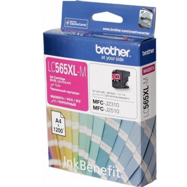 Картридж для струйного принтера Brother LC-565XL-M, пурпурный, оригинал
