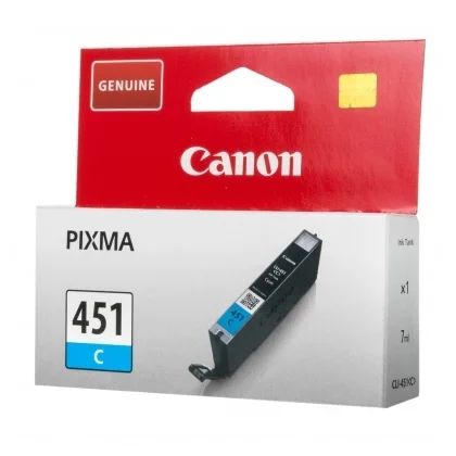 

Картридж для струйного принтера Canon CLI-451 C голубой, оригинал, CLI-451C