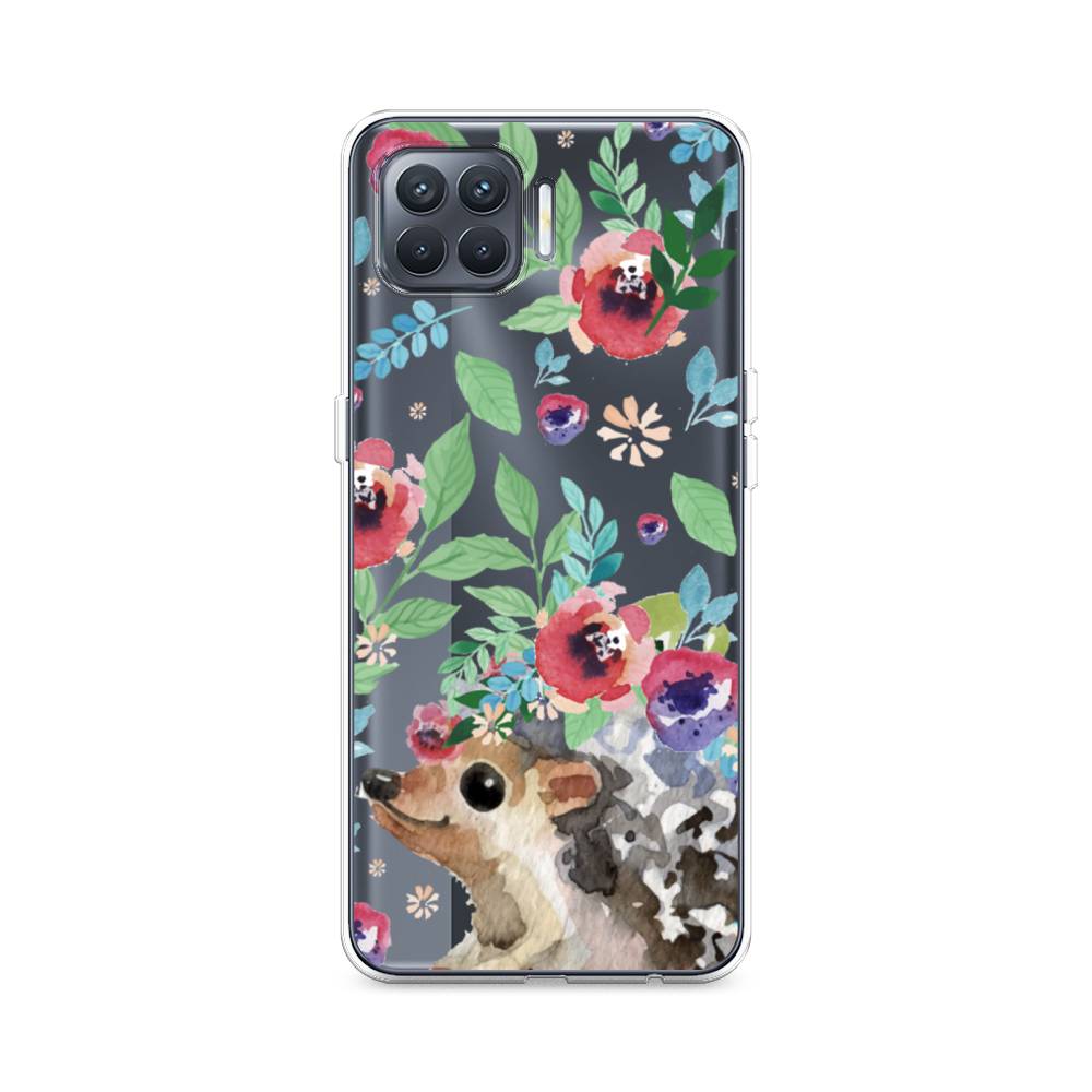 

Чехол Awog на Oppo Reno 4 Lite/A93 "Ежик в цветах акварель", Разноцветный, 255350-2