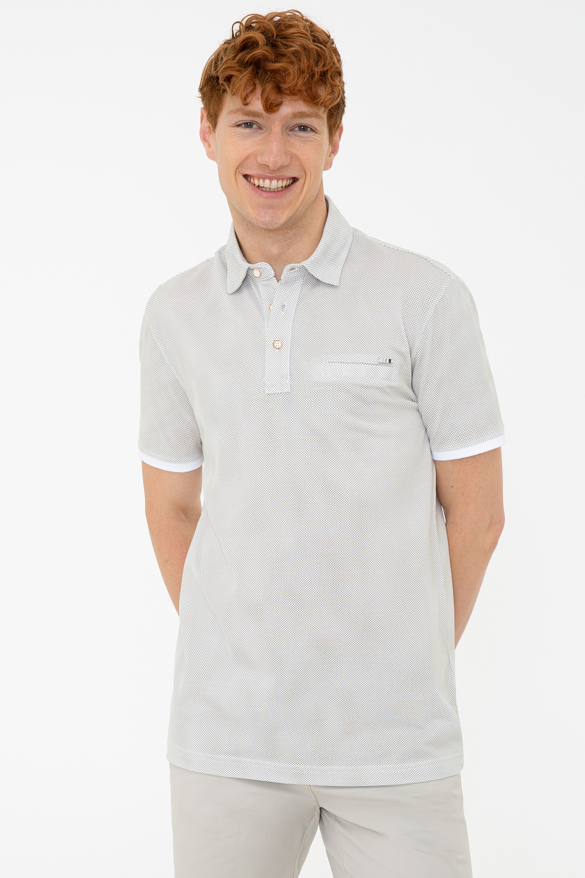 

Футболка мужская U.S. POLO Assn. G081SZ0110PONER бежевая 2XL, G081SZ0110PONER