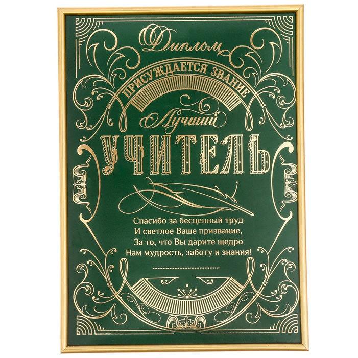 

Диплом "Лучший учитель"